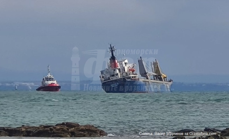 Спасителна операция за румънски кораб в Бургаския залив